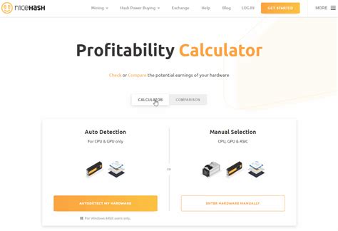 nicehash calculator